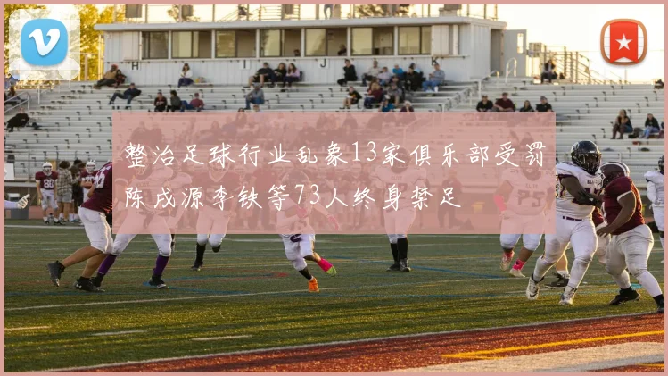整治足球行业乱象13家俱乐部受罚陈戌源李铁等73人终身禁足